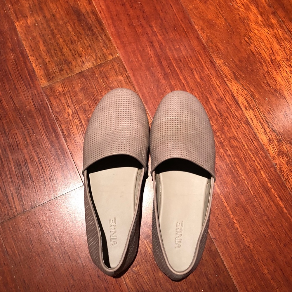 Vince Perforated Slip On Flats